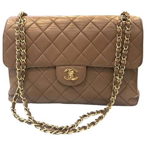 vintage chanel brown handbags